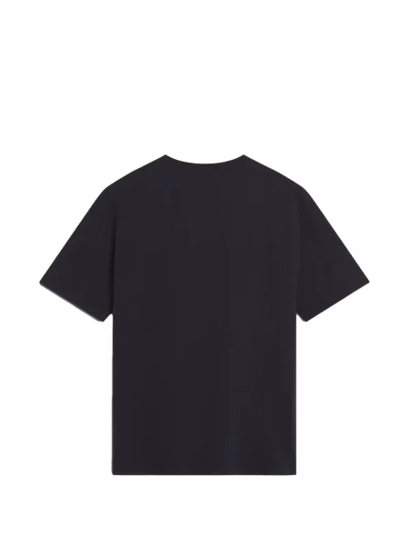 Tricou Maison Kitsune cu imagine negru