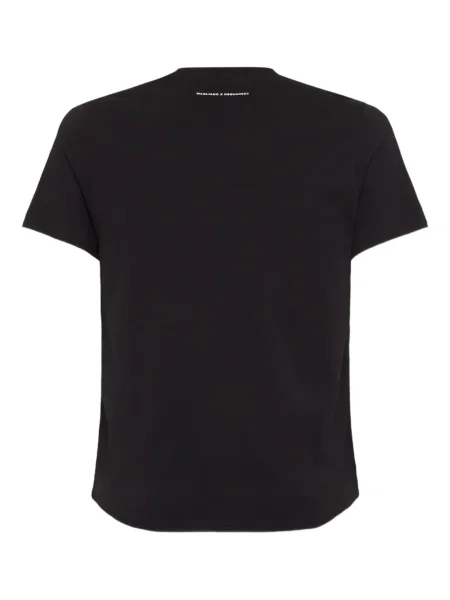 Tricou Dsquared2 cu broderie negru
