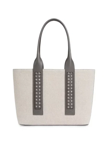 Geantă shopper Aviteur din canvas gri
