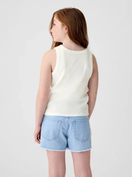 Tricou copii Gap alb