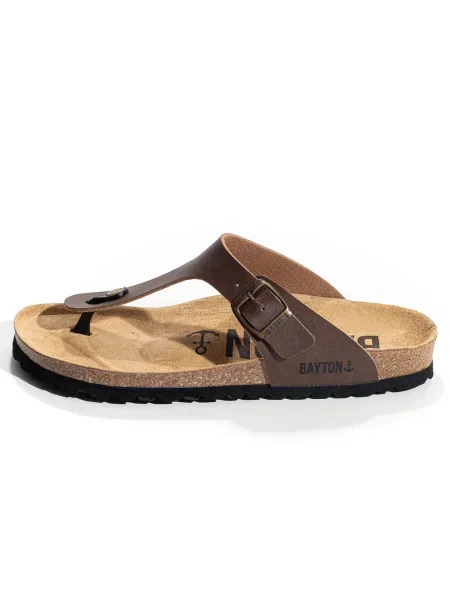 Bayton Flip-flops MERCURE nisipiu / ciocolatiu