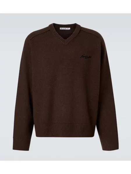 Pulover Acne Studios de lână maro