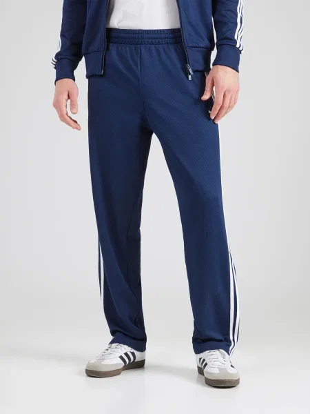 ADIDAS ORIGINALS Hlače Firebird Adicolor mornarsko plava bijela