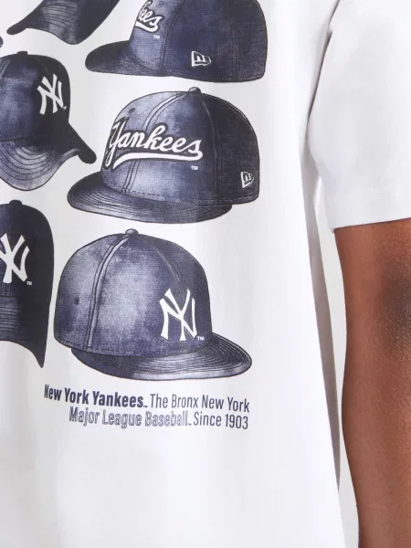 NEW ERA Tricou NEYYAN safir alb