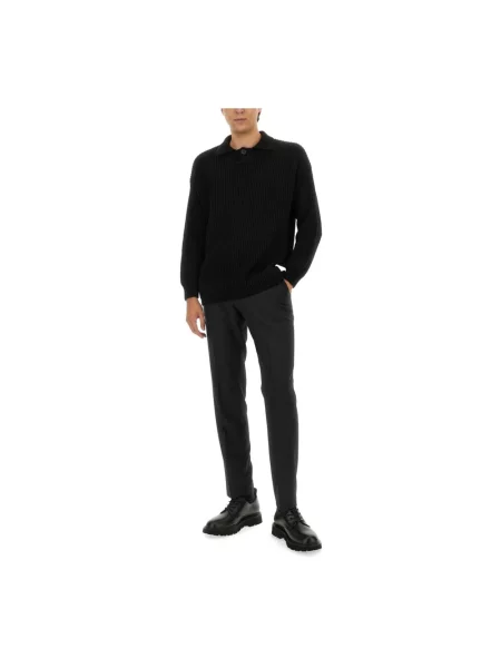Dzianinowy sweter Emporio Armani czarny
