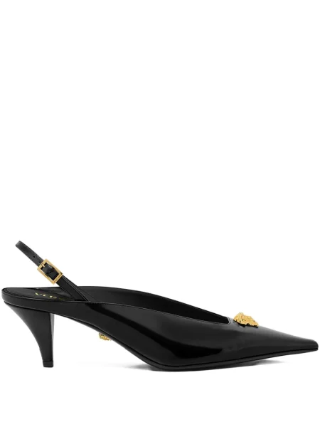 Papuci tip mules Versace negru