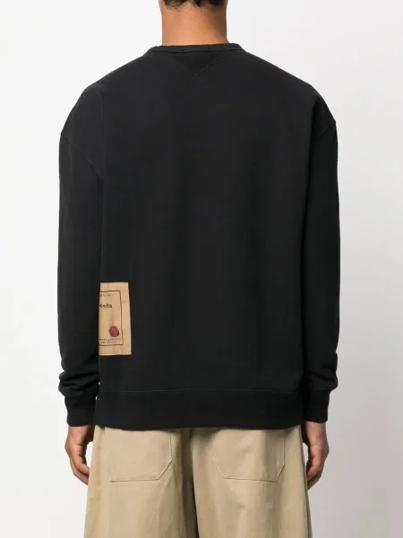 Hanorac crewneck Ten C negru