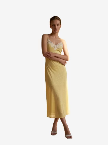My fashion Šaty citronově žlutá