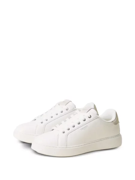 Sneakerși Twinset din piele alb