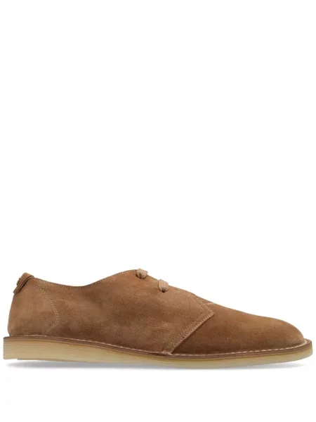 Pantofi derby Dolce & Gabbana din piele de căprioară cu autograf
