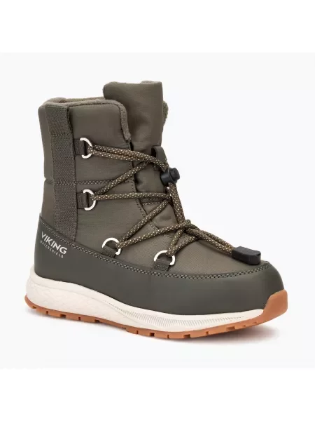 Śniegowce dziecięce Viking Equip Warm Waterproof SL olive zielone