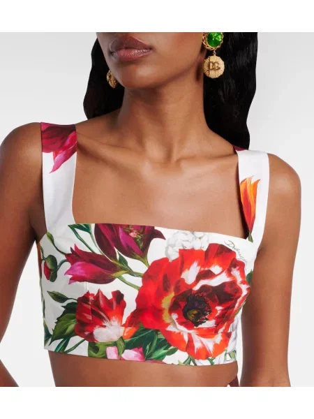 Sutien Dolce&gabbana cu model floral din poplin