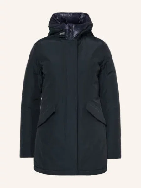 Woolrich Péřová Parka Artic tmavě modrá