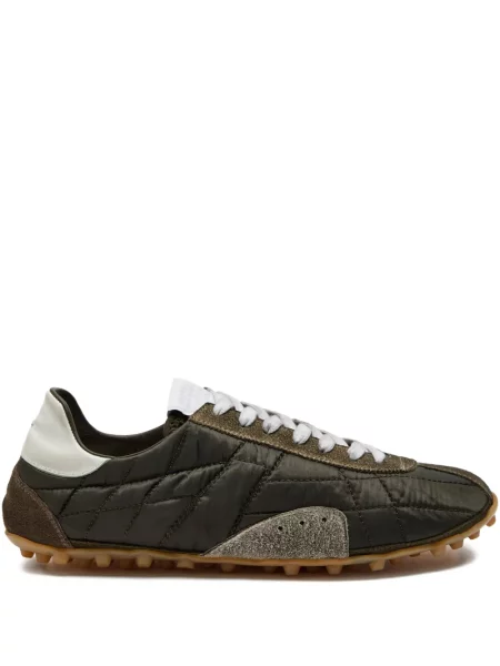 Маратонки Maison Margiela с връзки с протрити краища с дантела зелено