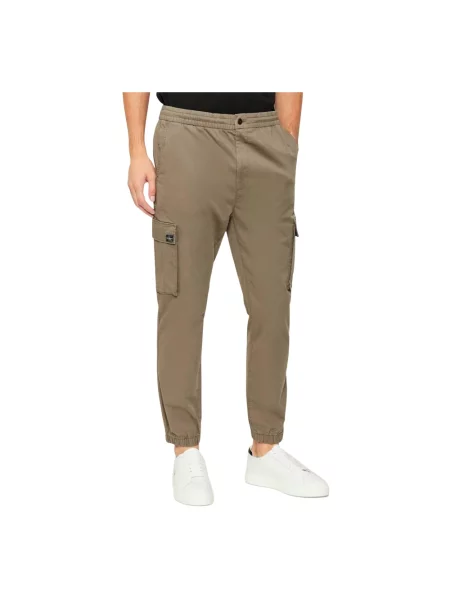 Calvin Klein Jeans spodnie brązowy białe