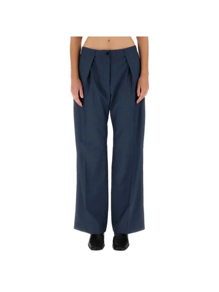Spodnie Acne Studios niebieskie