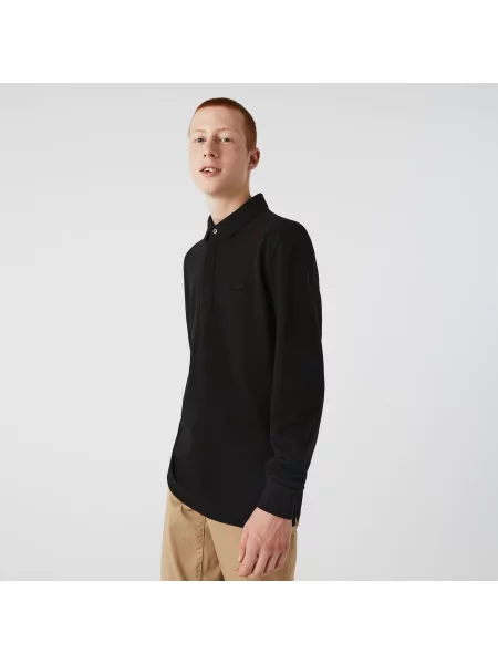 Поло Lacoste черное