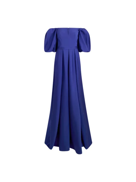 Długa sukienka maxi Alberta Ferretti niebieska