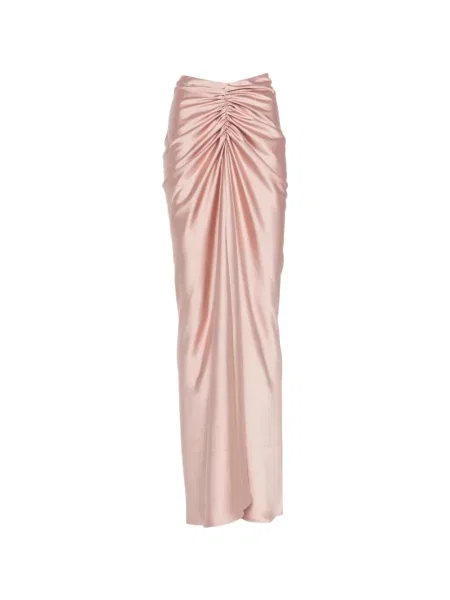 Maksi spódnica maxi The Andamane z falbankami różowa