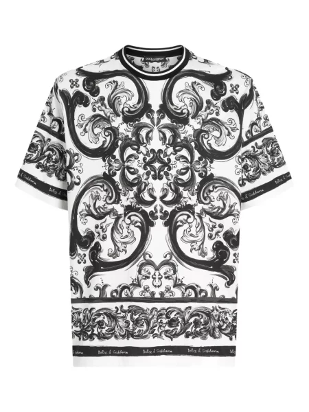 Tricou Dolce & Gabbana cu imagine alb