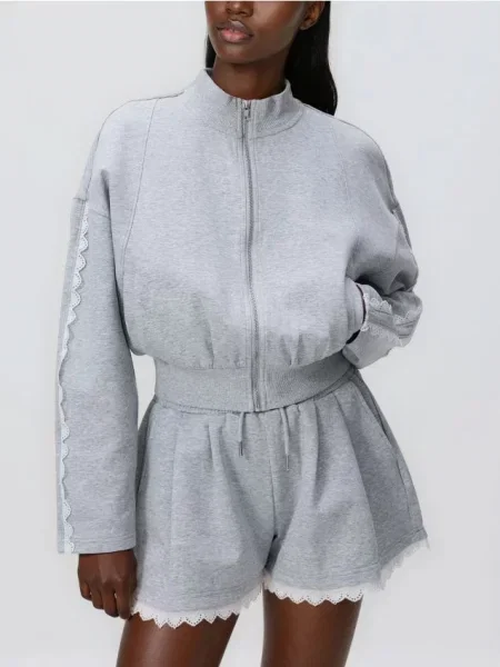 Топ Reserved для бігу сірий