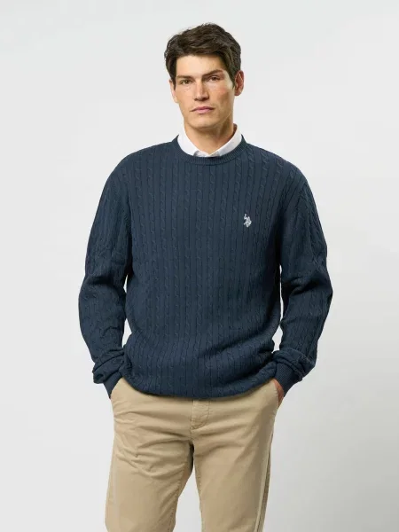 U.S. POLO ASSN. Pulóver UMMads sötétkék