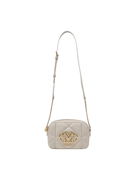 Mała torebka crossbody Love Moschino beżowa