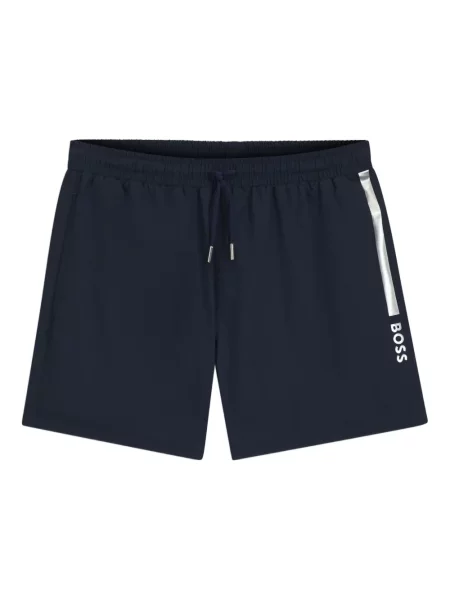 Slip de baie Boss cu dungi albastru