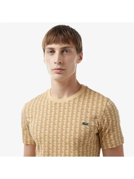 Футболка Lacoste бежевая