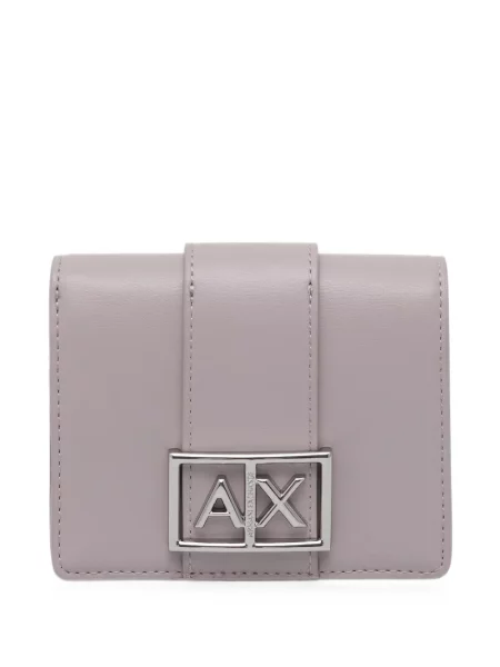 Portofel Armani Exchange cu autograf violet