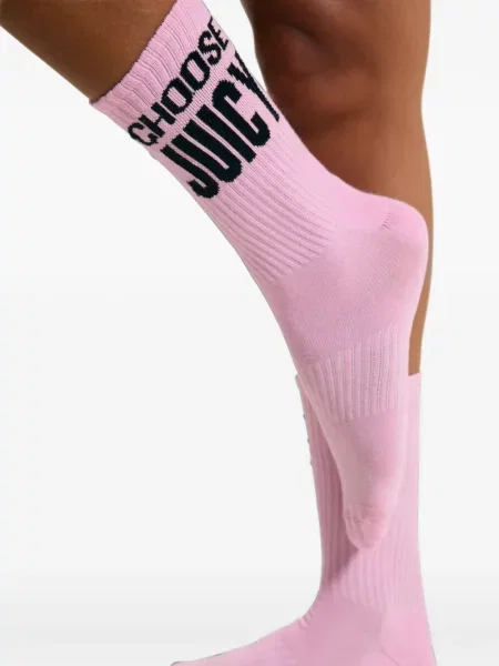 Șosete Juicy Couture cu imagine roz