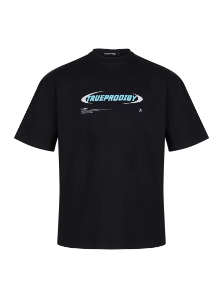 Trueprodigy Tricou Ravi albastru aqua negru