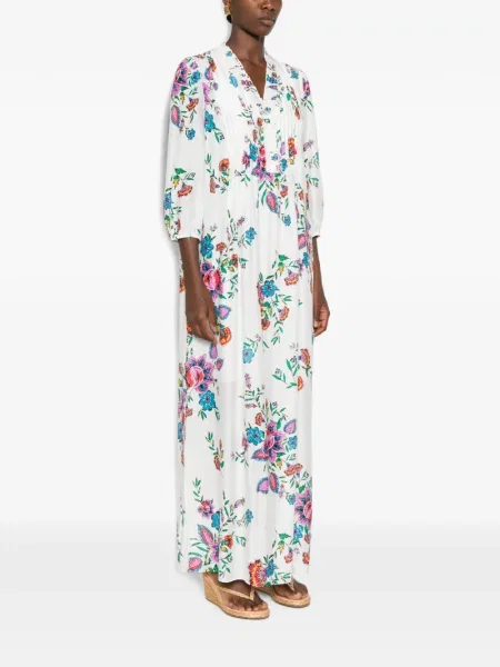 Rochie maxi Dvf Diane Von Furstenberg alb
