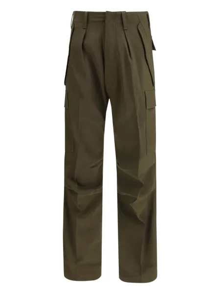 Pantaloni cargo Tom Ford plisate verde