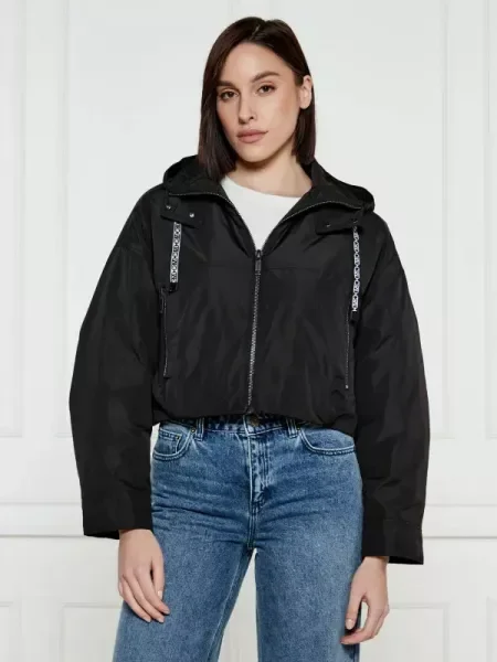 Michael Kors Geacă | Cropped Fit negru