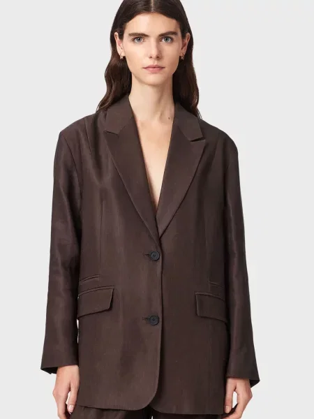 Піджак Allsaints коричневий