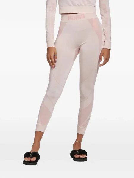 Leggings Puma cu autograf roz