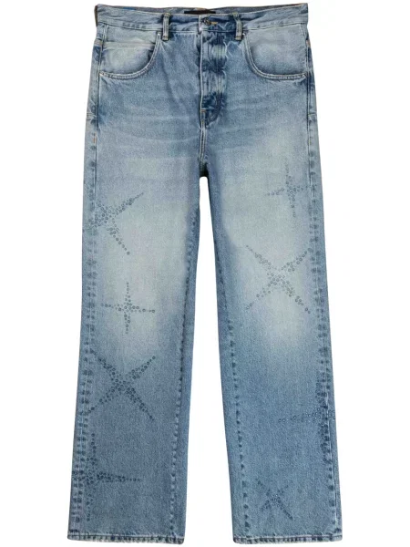 Дънки straight leg Purple Brand синьо