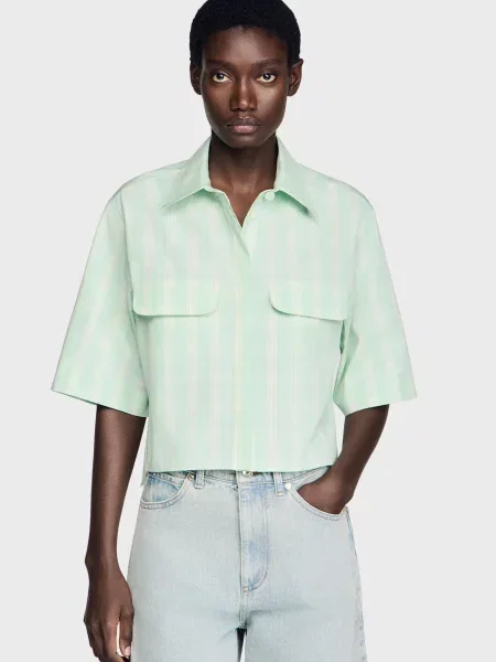 Картата сорочка Sandro