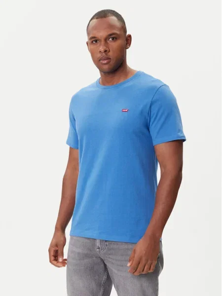 Тениска Levi's с изчистен дизайн синьо