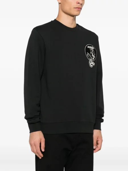 Hanorac Moncler cu broderie negru