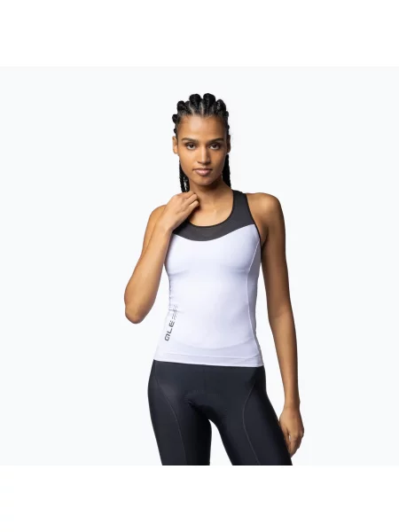 Футболка велосипедна Alé Color Block TT white біла