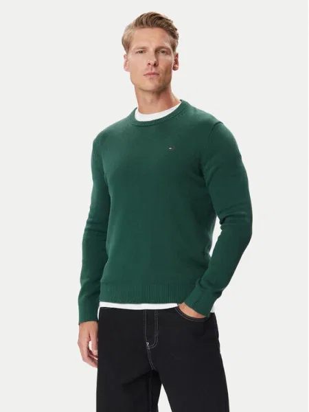 Tommy Jeans Пуловер Тъмнозелен