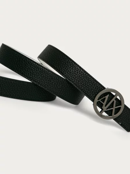 Armani Exchange Dvostrani remen crna