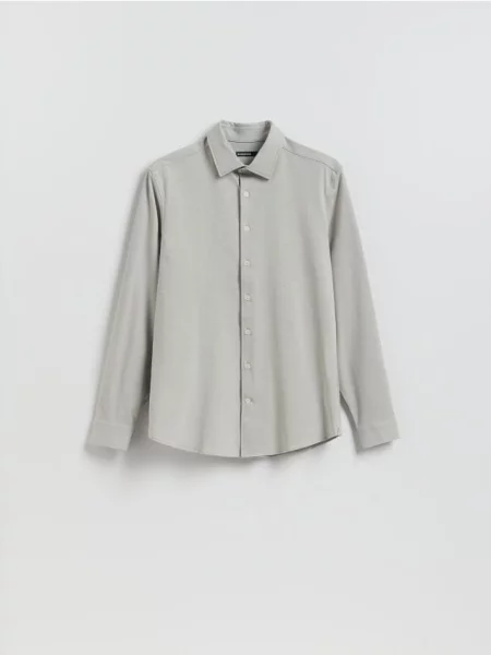 Reserved Cămașă simplă slim fit bej