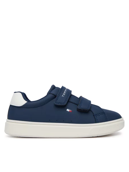 Tommy Hilfiger Laisvalaikio batai Low Cut Velcro Sneaker S Tamsiai mėlyna balta