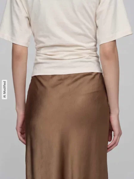 Lekko rozkloszowana długa spódnica z elastycznym pasem Jake*s Collection