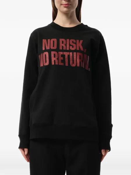 Hanorac crewneck Mastermind Japan cu imagine cu decolteu rotund negru