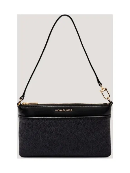 Geanta de piele Michael Kors din piele plic negru