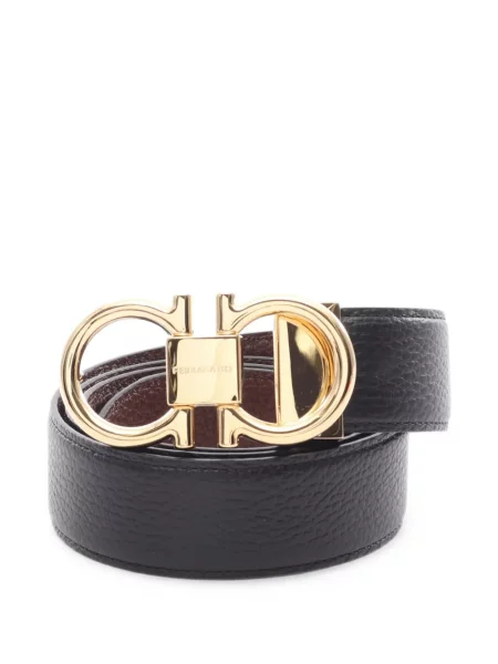 Cu centură curea Ferragamo cu cataramă negru